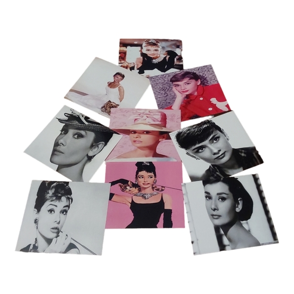 9 Audrey Hepburn Stickers x - Picture 1 of 2